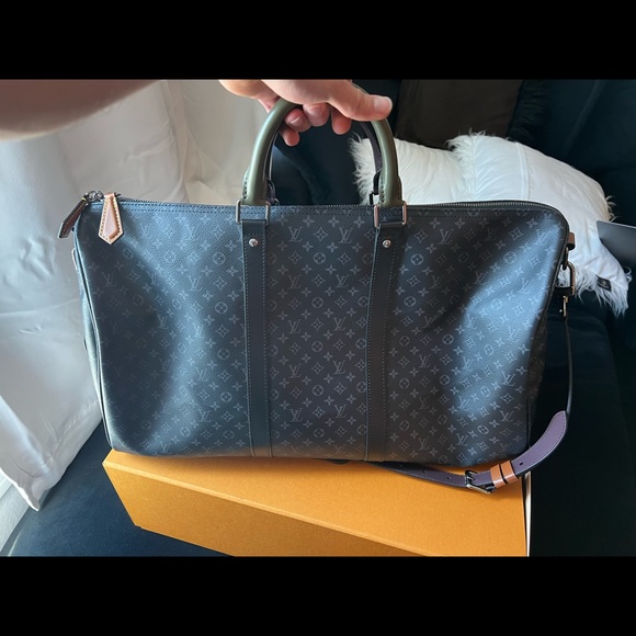 Louis Vuitton Keepall 50 black authentic limited duffle bag. - Picture 2 of 7